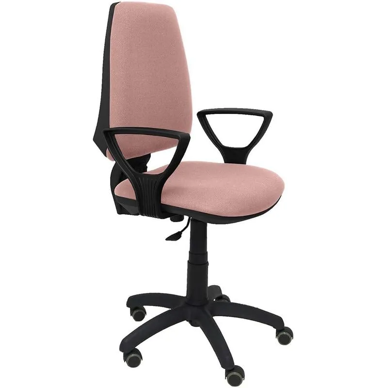 Piqueras y Crespo Elche CP Bali Silla de Oficina Brazos Fijos Ruedas de Parquet Rosa Pálido 14CPBALI710BGOLFRP
