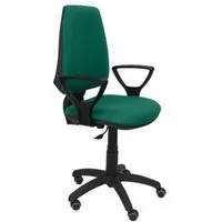 Piqueras y Crespo Elche CP Bali Silla de Oficina Brazos Fijos Ruedas de Parquet Verde 14CPBALI456BGOLFRP