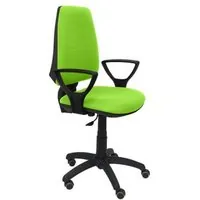 Piqueras y Crespo Elche CP Silla Bali Verde Pistacho Brazos Fijos Ruedas de Parquet 14CPBALI22BGOLFRP