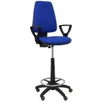 Piqueras y Crespo Elche CP Taburete Bali Azul Brazos Fijos Ruedas de Parqué T14CPB229B8RP