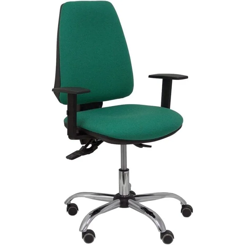 Piqueras y Crespo Elche S Bali Silla de Oficina Brazos Regulables Ruedas Parqué Verde 14SBALI456CRBFRITZ