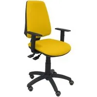 Piqueras y Crespo Elche S Bali Silla de Oficina Brazos Regulables Ruedas Parquet Amarilla 14SBALI100B10RP