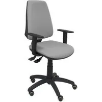Piqueras y Crespo Elche S Bali Silla de Oficina Brazos Regulables Ruedas Parquet Gris Claro 14SBALI40B10RP