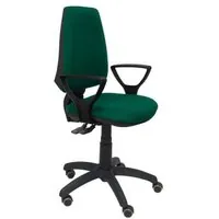 Piqueras y Crespo Elche S Silla Bali Verde Brazos Fijos Ruedas de Parquet 14SBALI456BGOLFRP