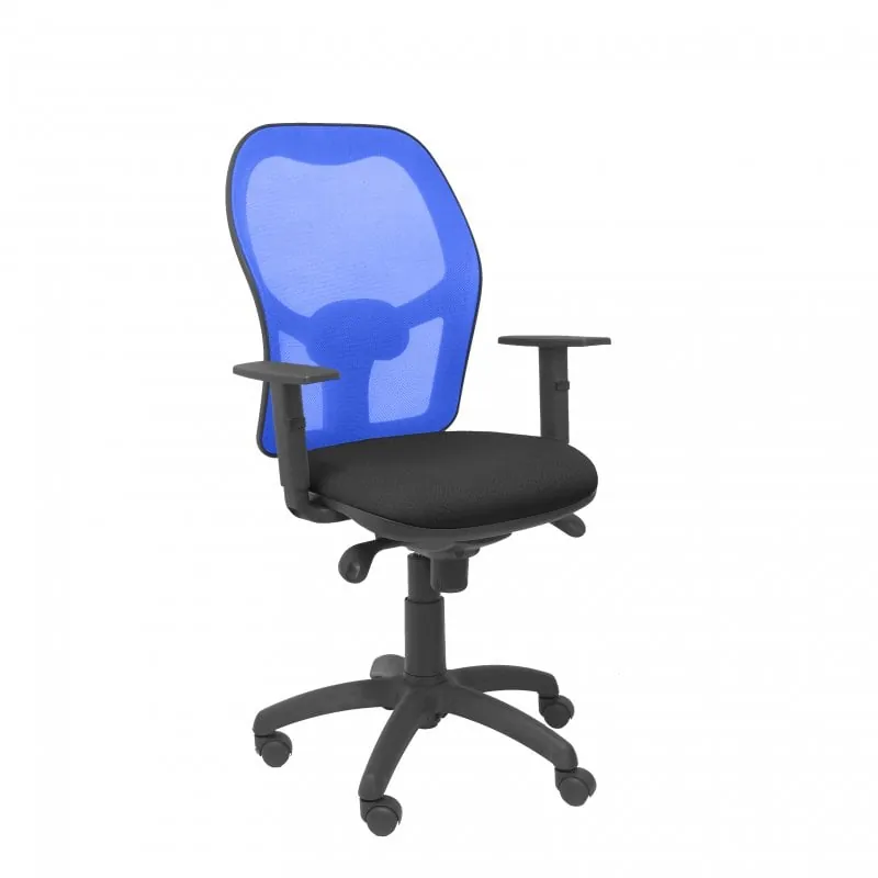 Piqueras y Crespo Jorquera Silla Malla Azul Asiento Bali Negro 15SABALI840