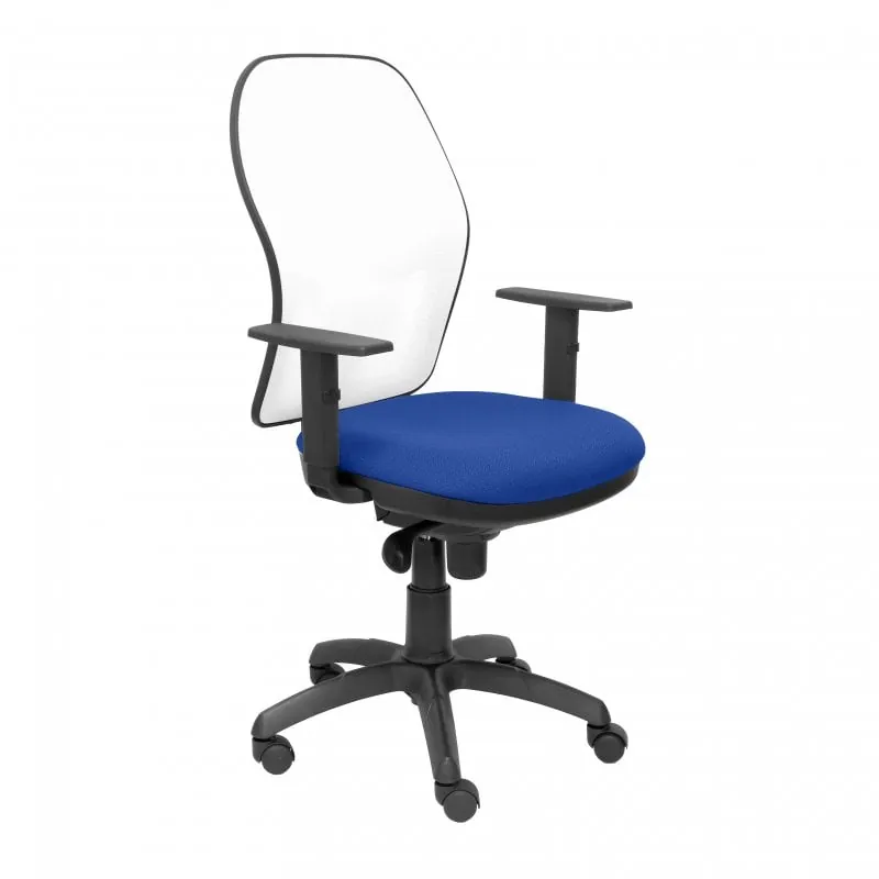 Piqueras y Crespo Jorquera Silla Malla Blanca Asiento Bali Azul 15SBBALI229