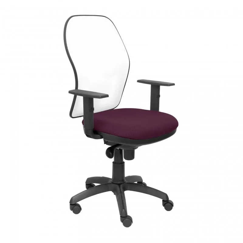 Piqueras y Crespo Jorquera Silla Malla Blanca Asiento Bali Morado 15SBBALI760