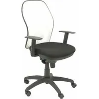 Piqueras y Crespo Jorquera Silla Malla Blanca Asiento Bali Negro 15SBBALI840