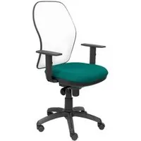 Piqueras y Crespo Jorquera Silla Malla Blanca Asiento Bali Verde Claro 15SBBALI39