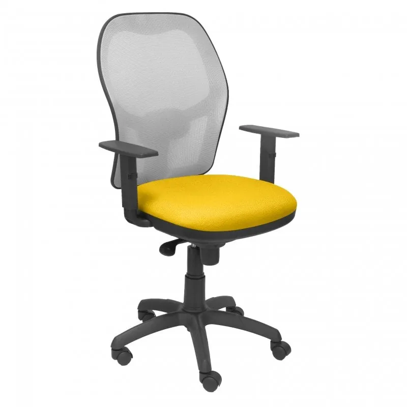 Piqueras y Crespo Jorquera Silla Malla Gris Asiento Bali Amarillo 15SGRBALI100