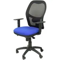 Piqueras y Crespo Jorquera Silla Malla Negra Asiento Bali Azul 15SNBALI229