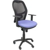 Piqueras y Crespo Jorquera Silla Malla Negra Asiento Bali Gris Claro 15SNBALI40