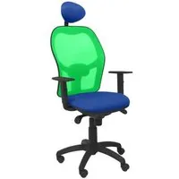 Piqueras y Crespo Jorquera Silla Malla Verde Asiento Bali con Cabecero Fijo Azul 15SVBALI229C