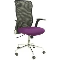 Piqueras y Crespo Minaya Silla Respaldo Malla Negro Asiento Bali Morado 4031BALI760