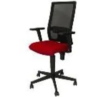 Piqueras y Crespo Povedilla Silla Respaldo Malla Negro Asiento Bali Rojo 276DSBALI350