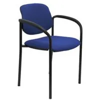 Piqueras y Crespo Villalgordo Silla Fija Bali Azul Chasis con Brazos Negro 27NBALI229CB