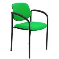 Piqueras y Crespo Villalgordo Silla Fija Bali Pistacho Chasis con Brazos Negro 27NBALI22CB