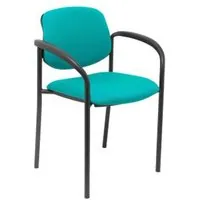 Piqueras y Crespo Villalgordo Silla Fija Bali Verde Chasis con Brazos Negro 27NBALI39CB