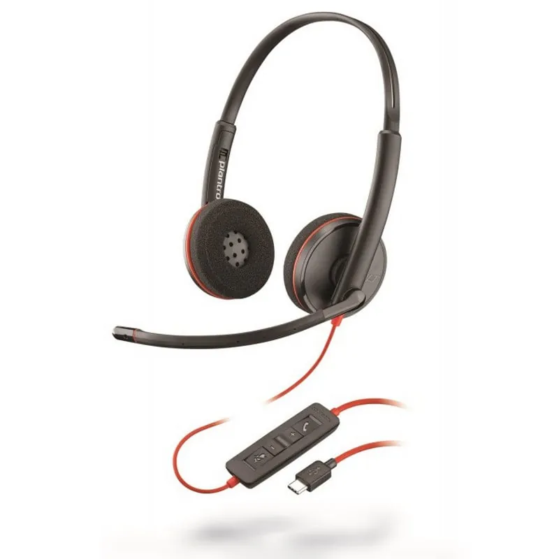 Plantronics Blackwire 3220 Auriculares con Micrófono USB-C 209749-101