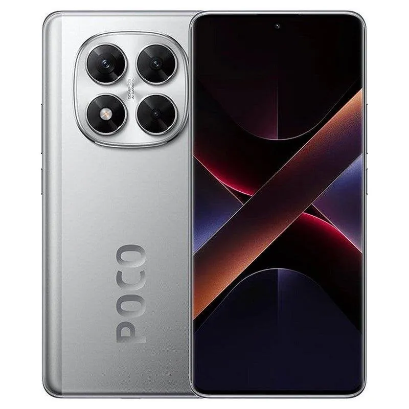 POCO X7 12GB 512GB 6,67" AMOLED 5G Dual SIM Batería 5100mAh 45W Cámara 50MP Android Plata 24095PCADG