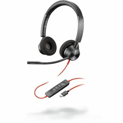 Poly Blackwire 3320 Auriculares USB-C Negros 213935-01