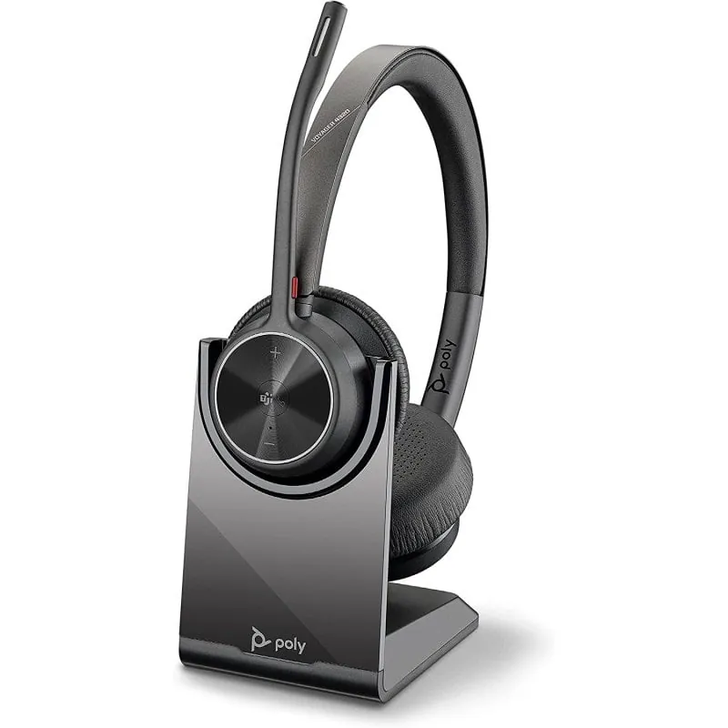 Poly Voyager 4320 UC Auriculares Inalámbricos con soporte de carga 218476-02