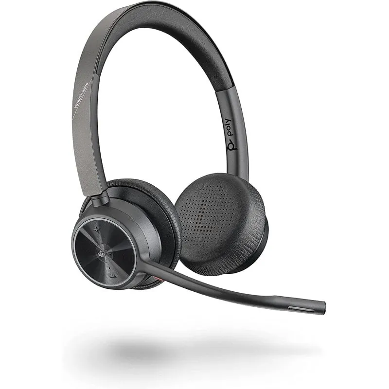 Poly Voyager 4320 UC Auriculares Inalámbricos Negros 218478-02