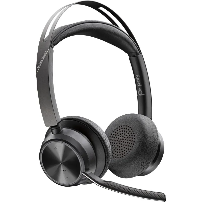 Poly Voyager Focus 2 Auriculares Inalámbricos Estéreo Negros 77Y86AA