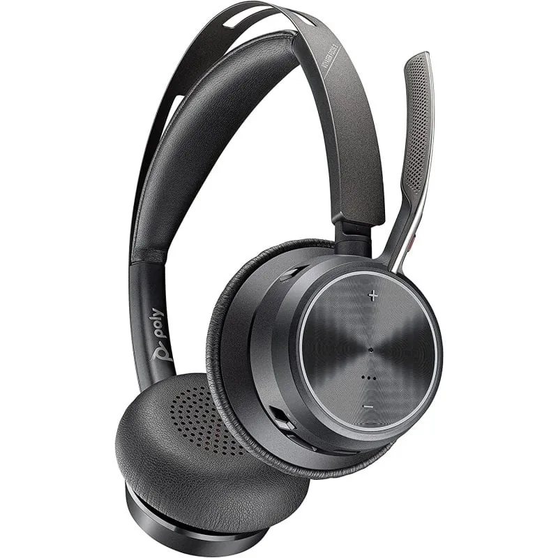 Poly Voyager Focus 2 UC Auriculares Inalámbricos USB-C con Cancelación de Ruido Activa 214432-01