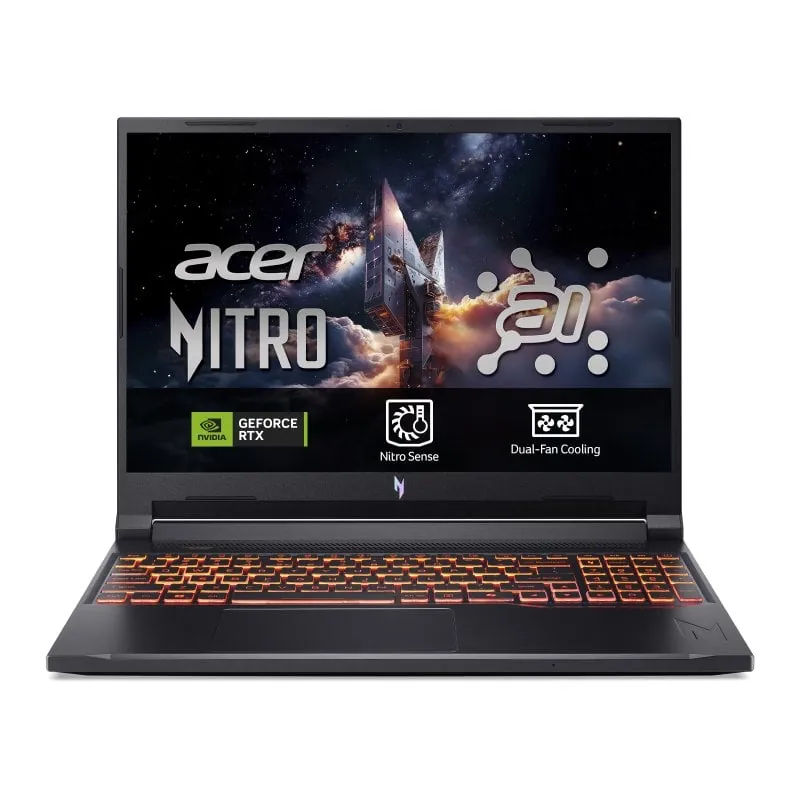 Portátil Acer Nitro V 16 16" AMD Ryzen 7 260 32GB 2TB SSD RTX 5070 Sin Sistema Operativo NH.U1FEB.007