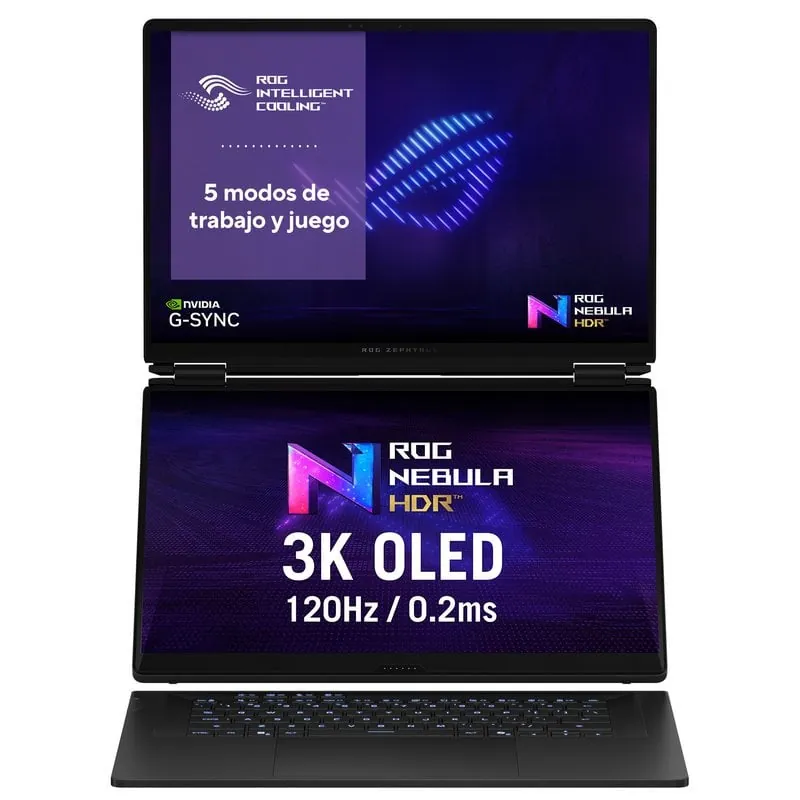 Portátil Asus ROG Zephyrus Duo OLED GX651AX-SR010W 16" Intel Core Ultra 9 386H 64GB 2TB SSD RTX 5090 Windows 11 90NR0NT2-M000F0