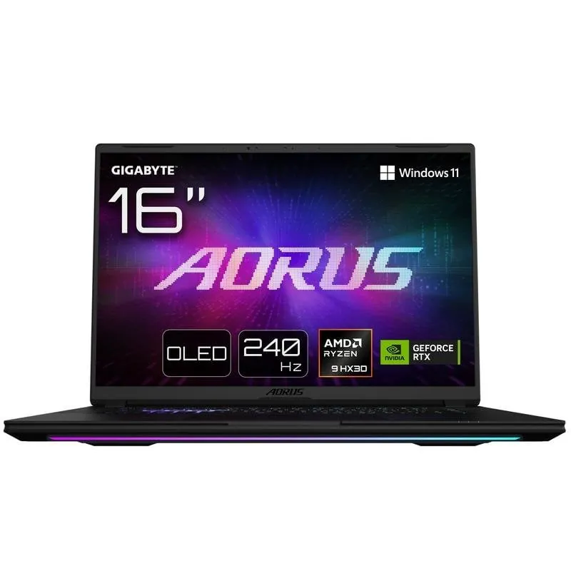 Portátil GIGABYTE AORUS MASTER 16 16" AMD Ryzen 9 9955HX3D 32GB 1TB SSD RTX 5080 Windows 11 AORUS MASTER 16 6YJM5ESE64SH