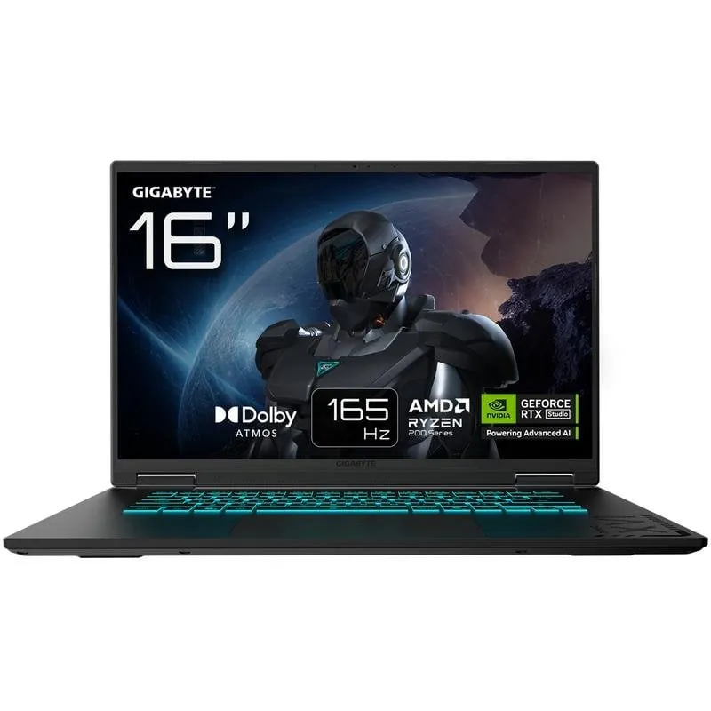 Portátil GIGABYTE Gaming A16 16" AMD Ryzen 7 260 16GB 1TB SSD RTX 5070 Windows 11 Home Dolby Atmos GAMING A16 3WHK3EE894SH