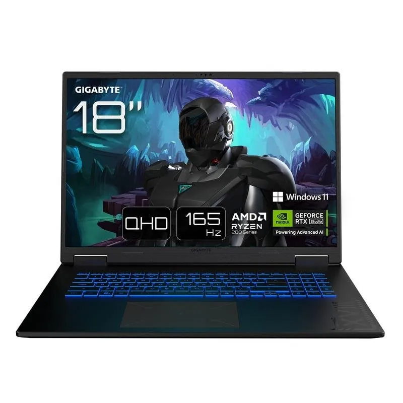 Portátil Gigabyte Gaming A18 3WHK3FRC64SH 18" AMD Ryzen 7 260 32GB 1TB SSD RTX 5070 Windows 11 Home RGB GAMING A18 3WHK3FRC64SH
