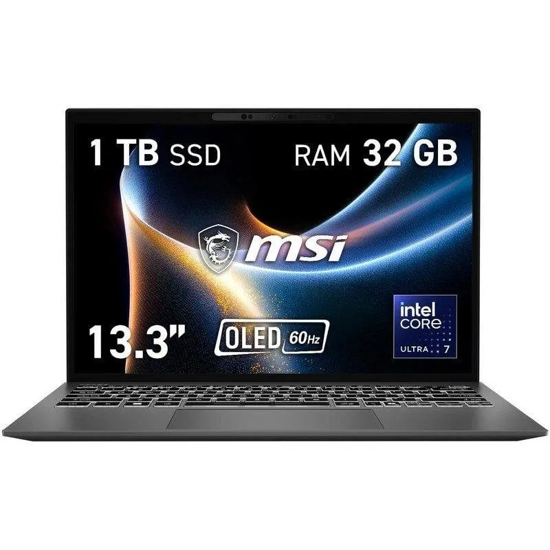 Portátil MSI Prestige 13 AI+ A3MG-005ES 13.3" Intel Core Ultra 7 355 32GB 1TB SSD Gráficos Intel UMA Windows 11 9S7-13Q425-005