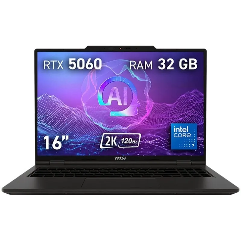 Portátil MSI VenturePro 16 A2RWFG-040ES 16" Intel Core 7 240H 32GB 1TB SSD RTX 5060 8GB OLED 9S7-261321-040