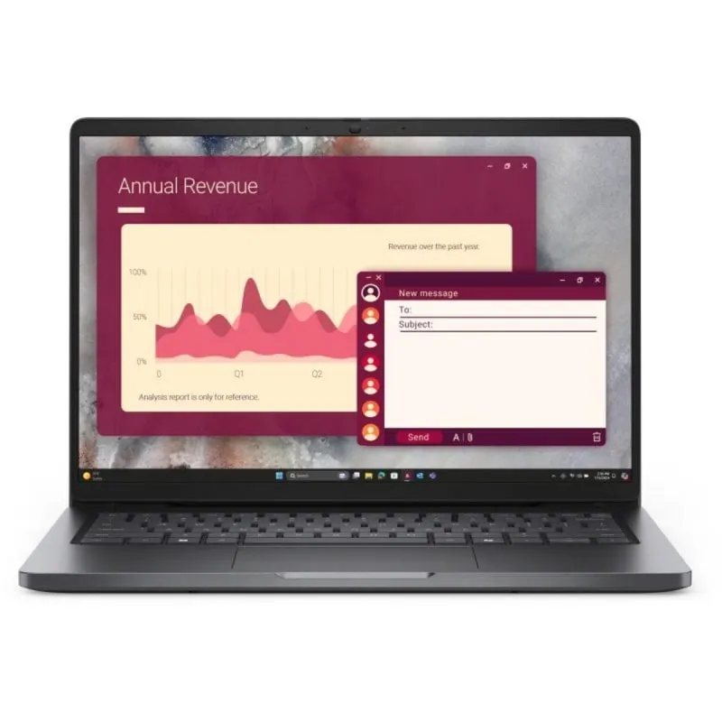 Portátil Dell Pro 14 PC14250 14" Intel Core Ultra 7 255U 16GB 512GB SSD Windows 11 Pro Negro RMRXC
