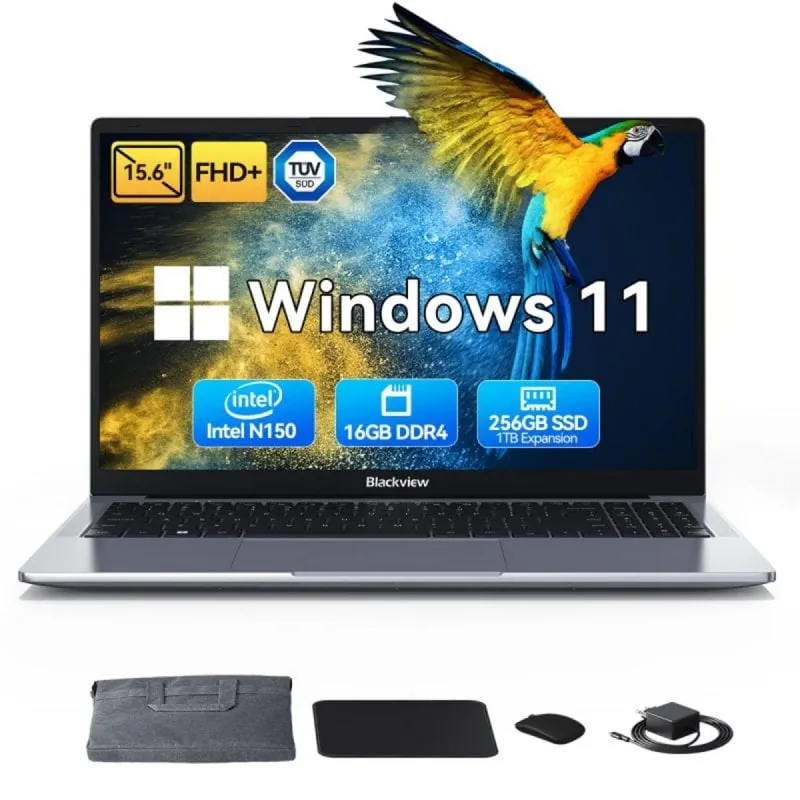 Portátil Huidun HiBook 6 15.6" Intel Twin Lake N150 16GB 256GB SSD HiBook6(16+256)-GREY