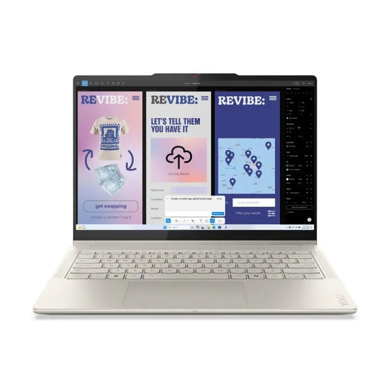 Portátil Lenovo Yoga 7 2-in-1 14ILL10 14" Intel Core Ultra 5 16GB 512GB SSD OLED Táctil Gris Pen 83JQ008FSP