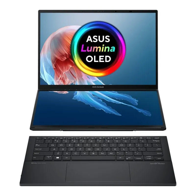 Portátil ASUS Zenbook DUO UX8406MA 14″ Ultra 9 32GB 1TB SSD OLED Doble Pantalla QWERTY Español 90NB12U1-M00MM0