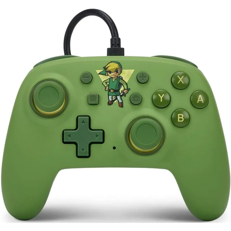 Power A Zelda Toon Link Mando Nano con Cable Verde para Nintendo Switch 617885062315