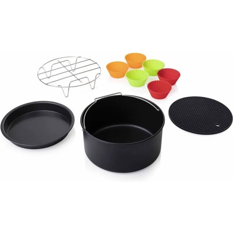 Princess Pack 10 Accesorios Metal y Silicona para Freidoras de Aire Aerofryer 182025/182050/182051 01.182012.01.001