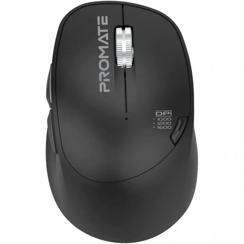 Promate Eternal Ratón Inalámbrico Recargable 3200DPI Negro ETERNAL.BLACK