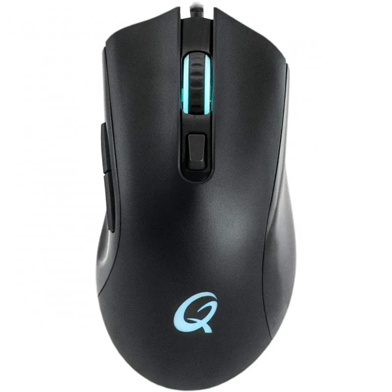 QPad DX120 Ratón Gaming 12000 DPI Negro DX-120