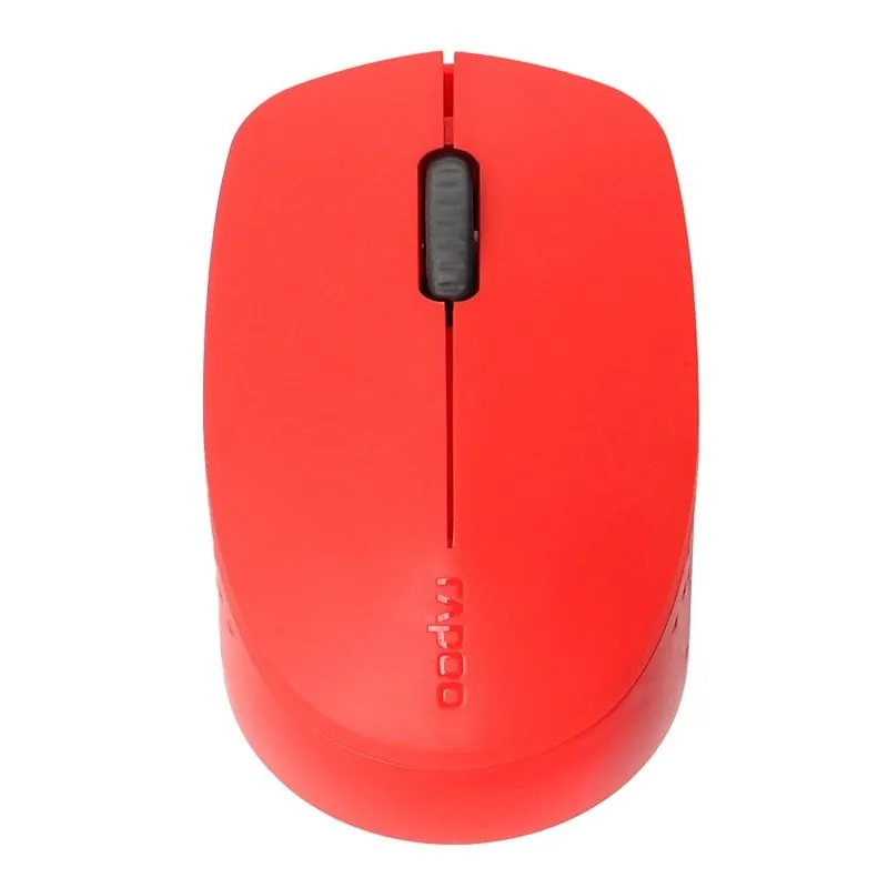 Rapoo M100 Silent Ratón Óptico Inalámbrico Silencioso Multimodal 1300DPI Rojo 18184