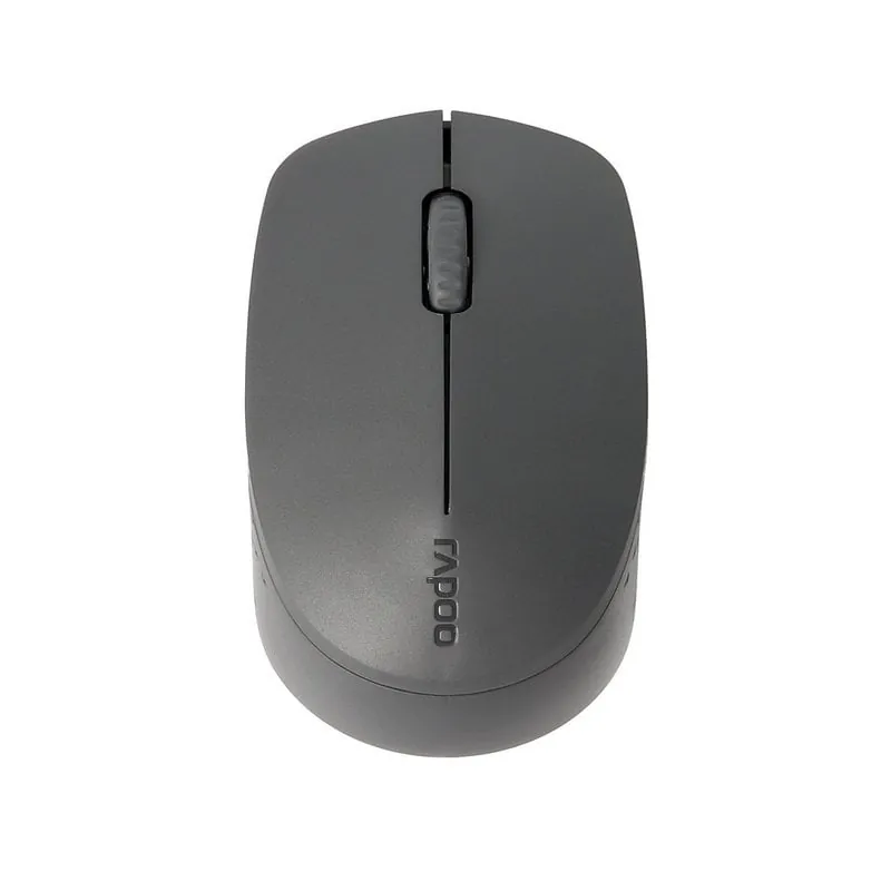 Rapoo M100 Silent Ratón Óptico Inalámbrico 1300DPI Gris Oscuro 00184534