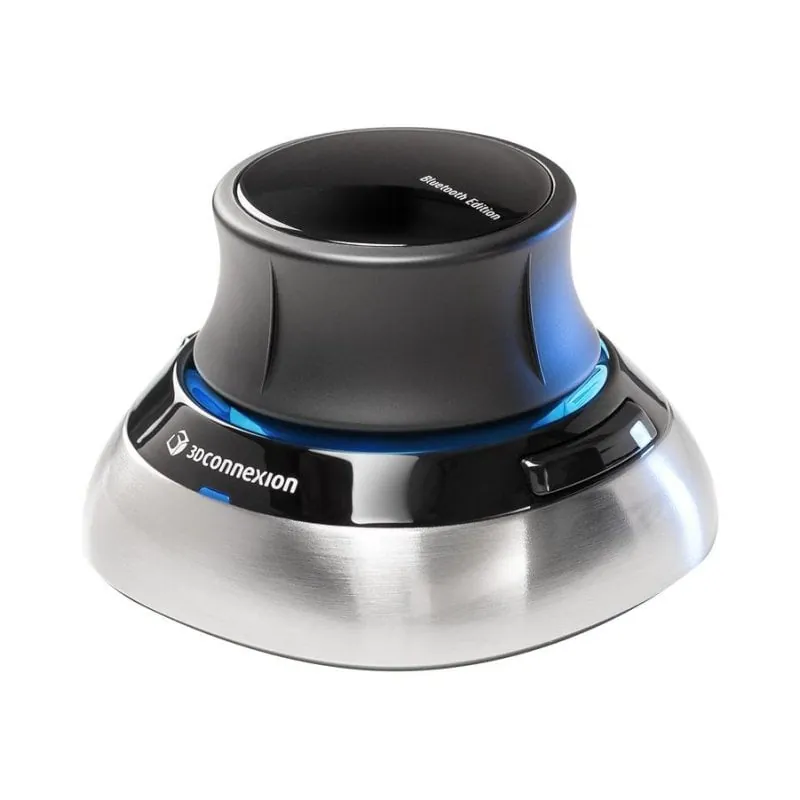 Ratón 3Dconnexion SpaceMouse Wireless Bluetooth 6DoF Ambidextro Negro Azul Plata 3DX-700115