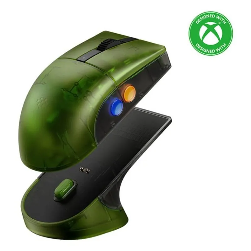 Ratón 8Bitdo Retro R8 Xbox Edition Inalámbrico 26000 DPI Verde Base de carga 85CB05