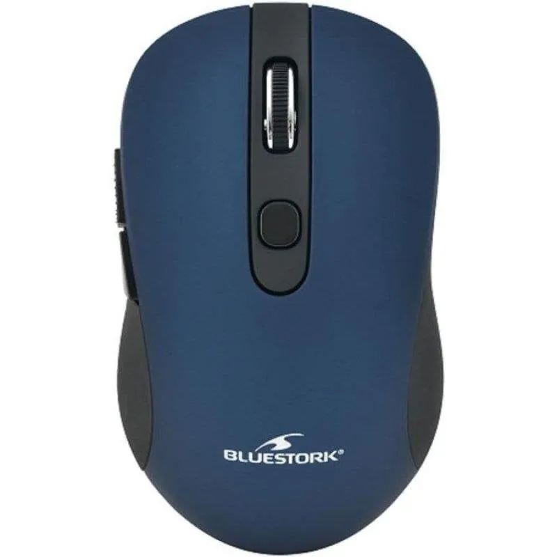 Ratón Bluestork M-WL-OFF60 inalámbrico 1600 DPI negro azul 6 botones ambidiestro M-WL-OFF60-BLUE