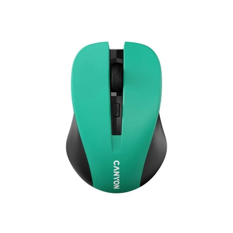 Ratón CANYON MW-1 Inalámbrico RF 1200 DPI Verde Ambidiestro DPI Switch CNE-CMSW1GR